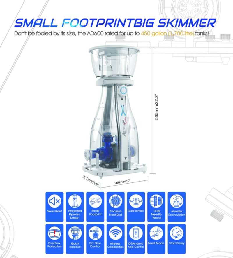 Maxspect Aeraqua Duo - odpeňovač novej generácie (pre akváriá 400-1700L)