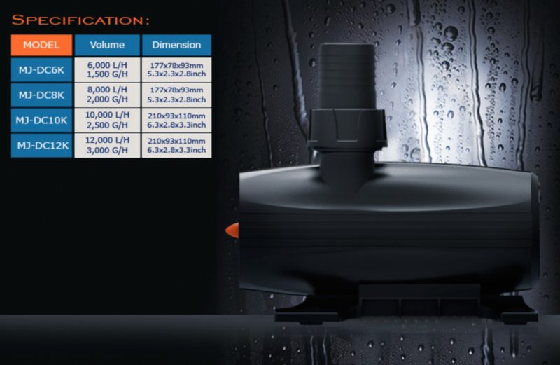 Maxspect Jump DC pump 8 - výtlačné čerpadlo s ovládačom (~8000 l/h, ~90W)